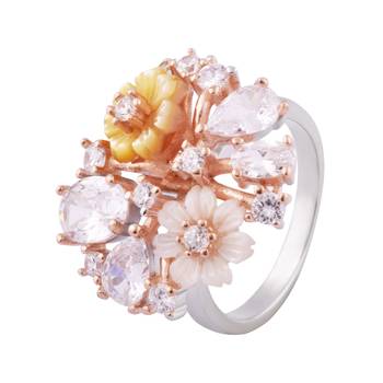 Bunch Of Love Silver Ring-FRL132 2