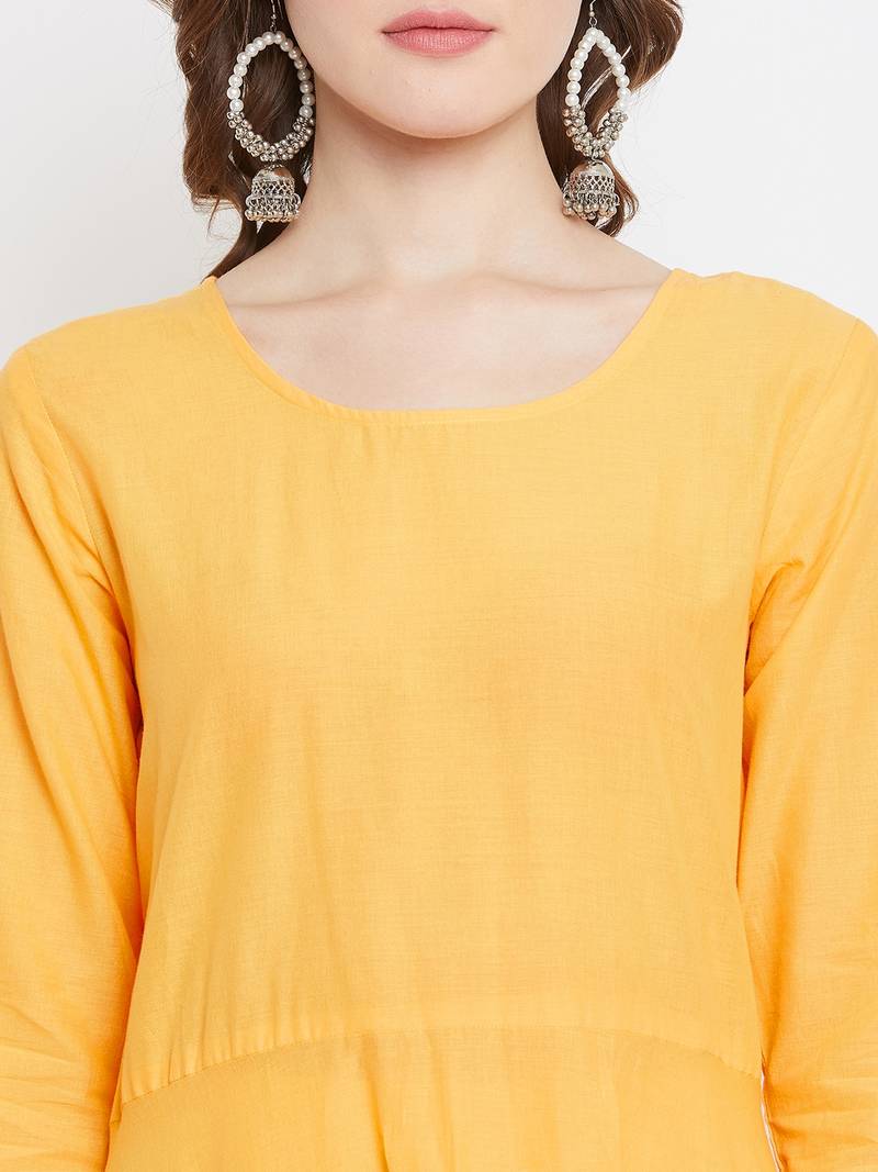 Prakhya Women's Printed Long A-line Rayon Kurta Set