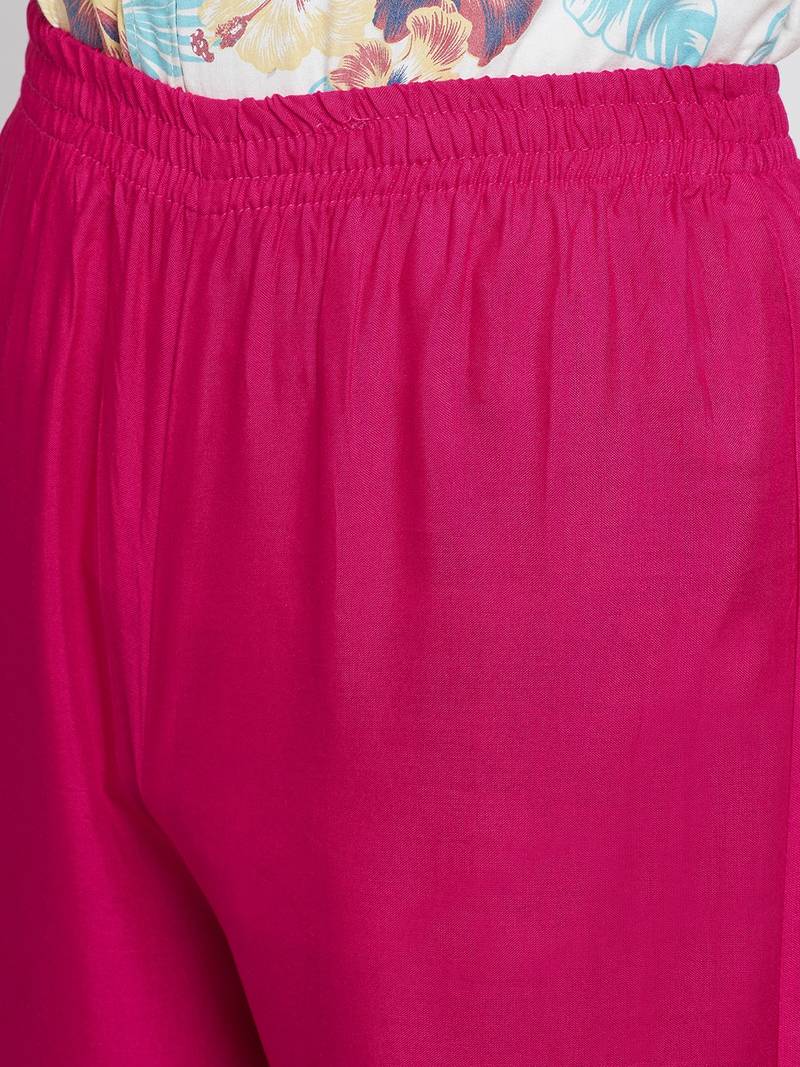 Prakhya Women's Printed Long Straight Rayon Kurta Set