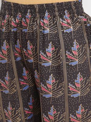 Prakhya Women's Printed Long Straight Rayon Kurta Set 6