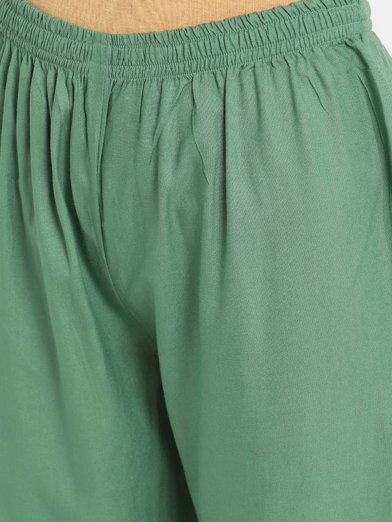 Prakhya Women's Embroidered Long Straight Rayon Kurta Set