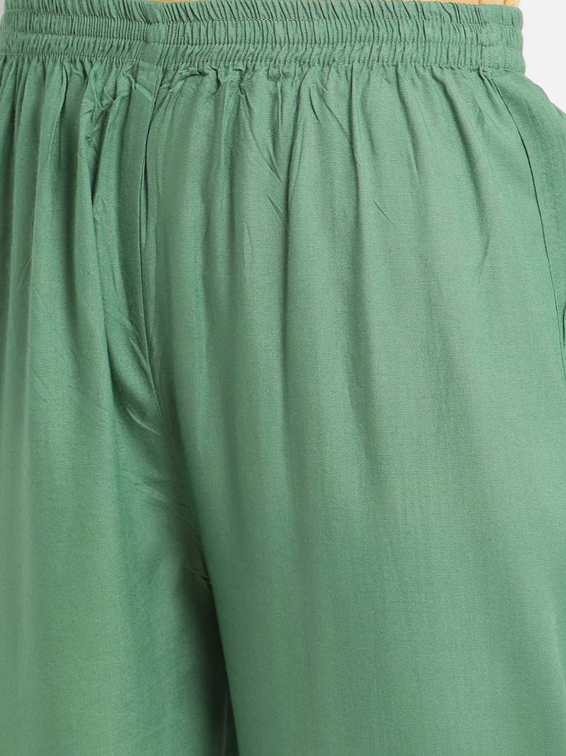 Prakhya Women's Printed Long A-line Rayon Kurta Set