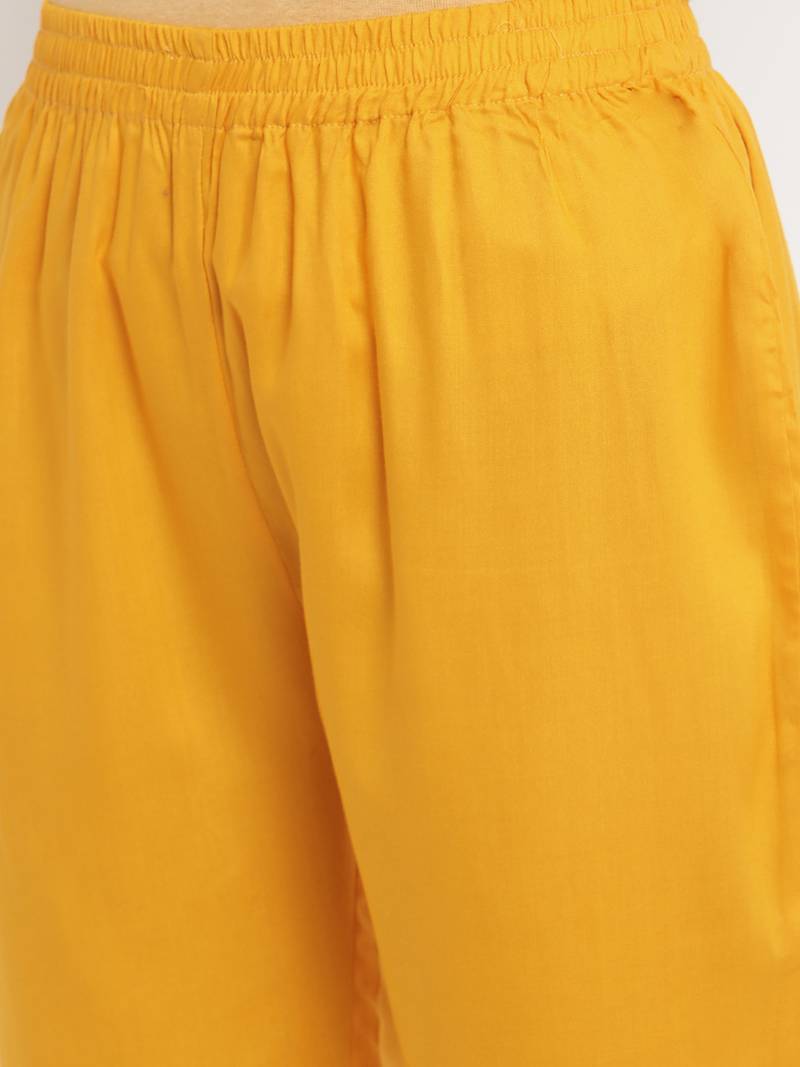 Prakhya Women's Embroidered Long Straight Rayon Kurta Set