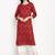 Prakhya Women's Printed Long Straight  Kurta Set