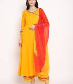 Prakhya Women's Printed Long A-line  Kurta Set