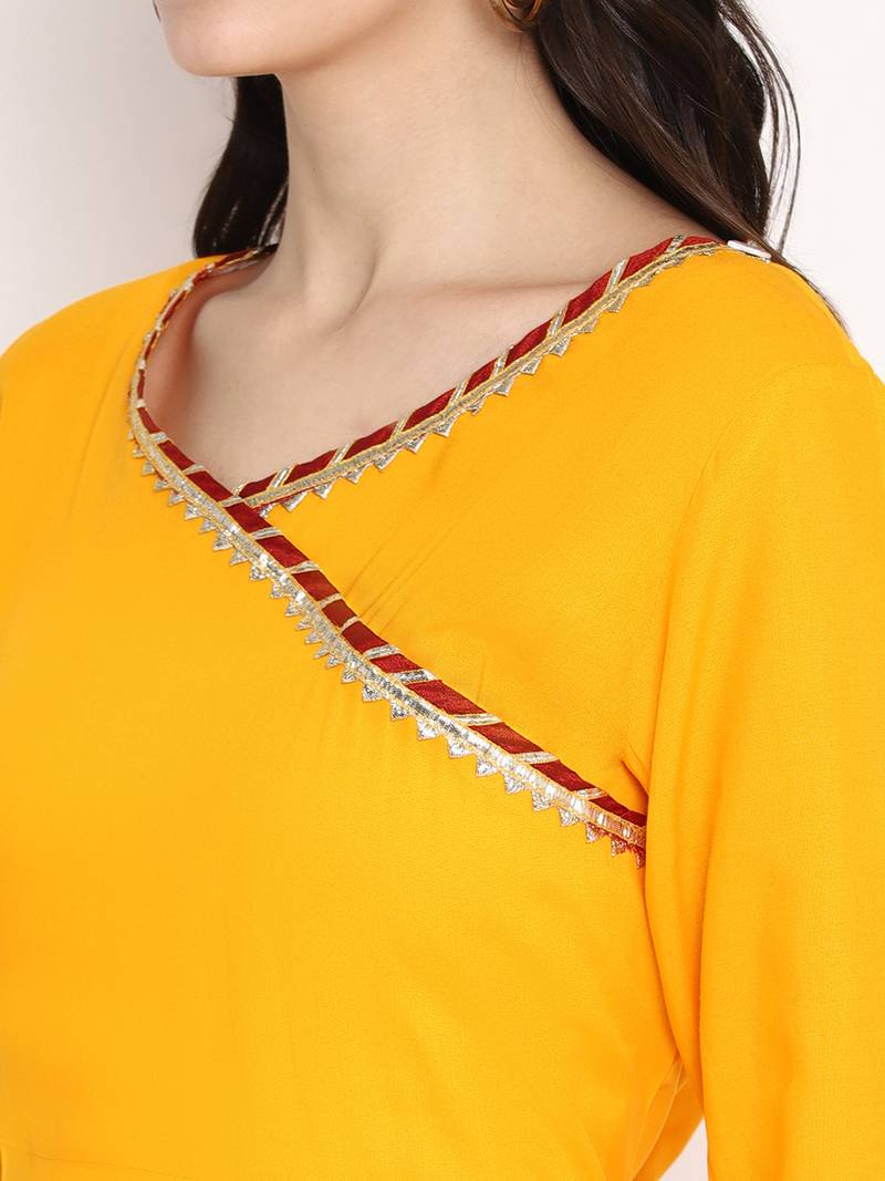 Prakhya Women's Printed Long A-line  Kurta Set