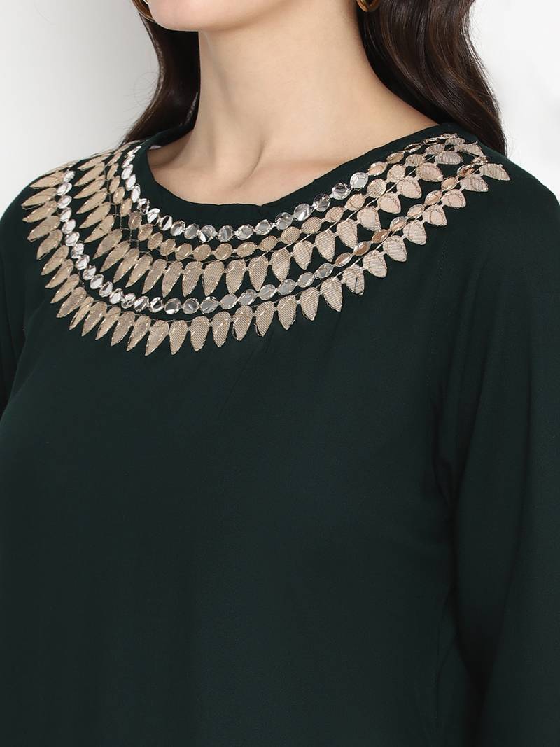 Prakhya Women's Printed Long Straight  Kurta Set