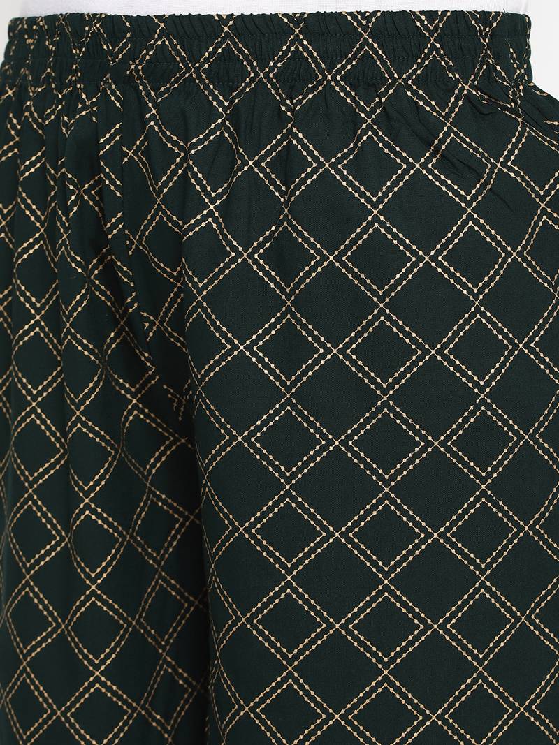 Prakhya Women's Printed Long Straight  Kurta Set