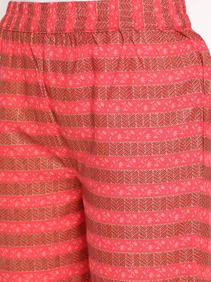 Prakhya Women's Printed Long Straight  Kurta Set 6
