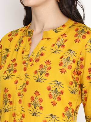Prakhya Women's Printed Long Straight  Kurta Set 5