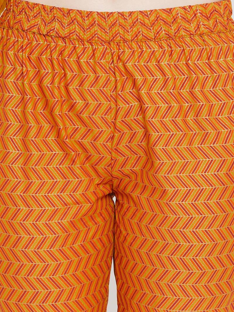 Prakhya Women's Printed Long Straight Rayon Kurta Set