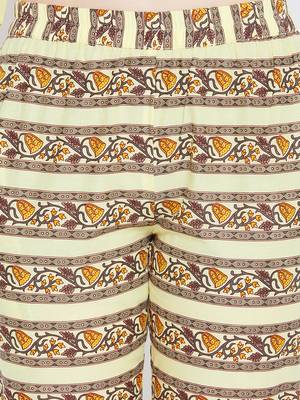 Prakhya Women's Printed Long Straight Rayon Kurta Set 6