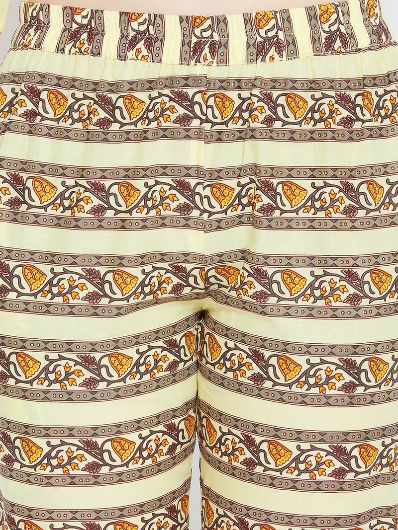 Prakhya Women's Printed Long Straight Rayon Kurta Set