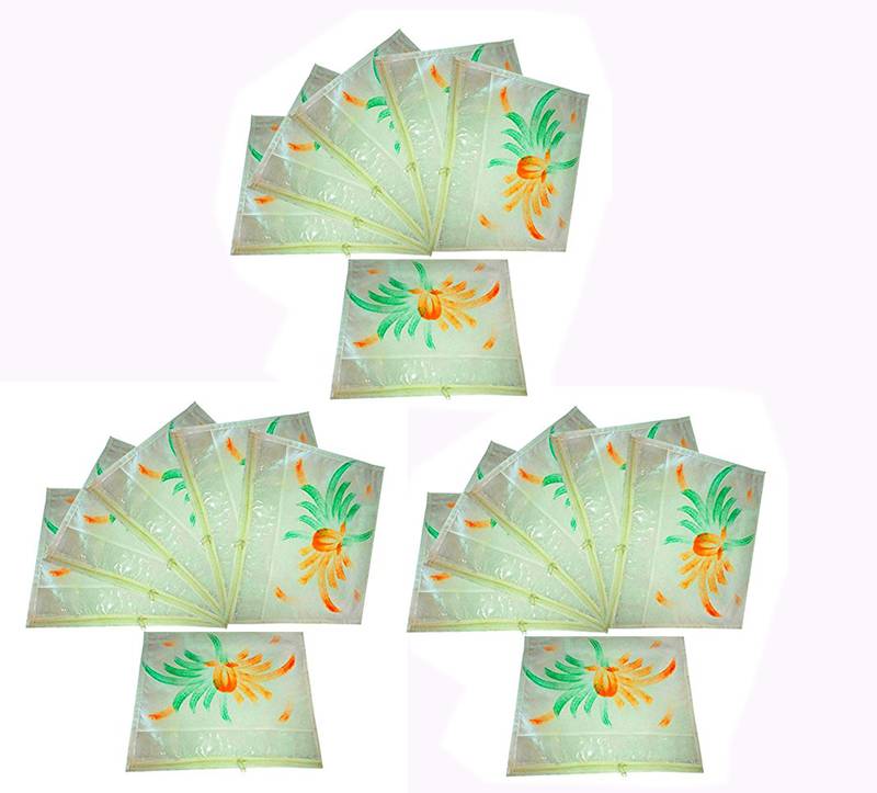 Atorakushon    Non Woven Printed Fabric Shirt Cover Single Saree Cover Jeans Trousers Clothes Organizer Pack Of 18