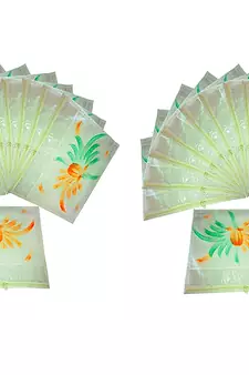 Atorakushon    Non Woven Printed Fabric Shirt Cover Single Saree Cover Jeans Trousers Clothes Organizer Pack Of 24