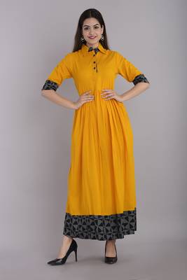 new kesariya plain kurta 1