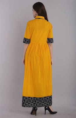 new kesariya plain kurta 2