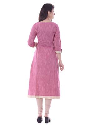 new kesariya plain  kurta 4