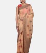 Coral Cotton Traditional Saree