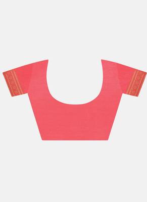 Pink Cotton Traditional Saree 6