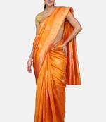 Yellow Cotton Traditional Saree
