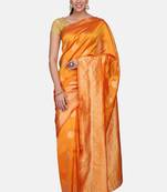 Yellow Cotton Traditional Saree