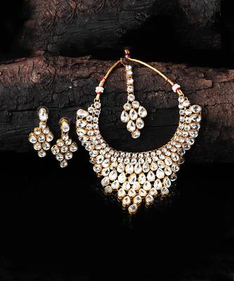 White Kundan Necklace Sets 4