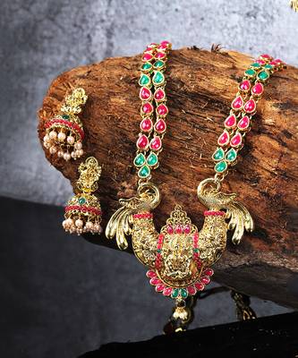 Designer Temple Jewellery Necklace Sets 3