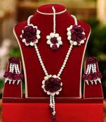 Purple necklace-sets