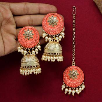 Orange jhumkas 1