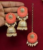 Orange jhumkas