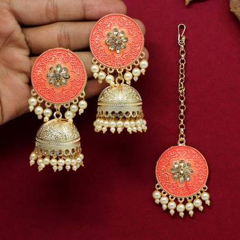Orange jhumkas 1