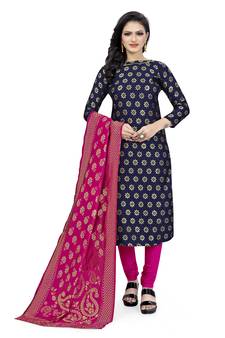 Blue jacquard  Art Silk salwar