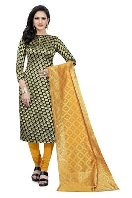 Black jacquard Art Silk salwar 1