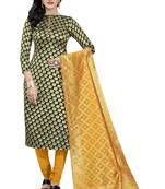 Black jacquard Art Silk salwar