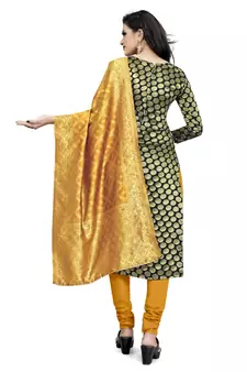 Black jacquard Art Silk salwar