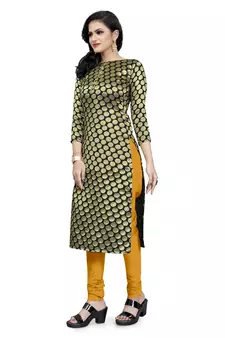 Black jacquard Art Silk salwar