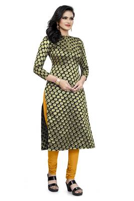 Black jacquard Art Silk salwar 4