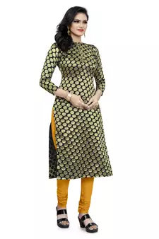 Black jacquard Art Silk salwar