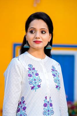 White block print cotton salwar 2