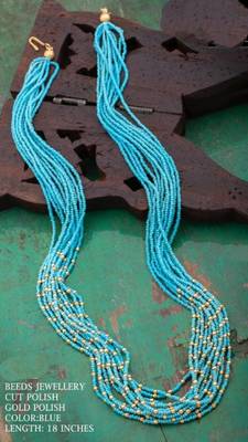 Blue agate necklaces 1