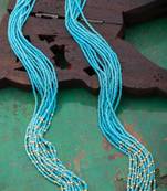 Blue agate necklaces