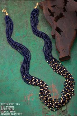 Blue agate necklaces 1
