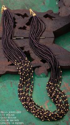 Brown agate necklaces 1