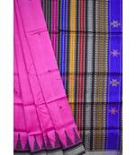 Pink Black Double Anchal Berhampuri