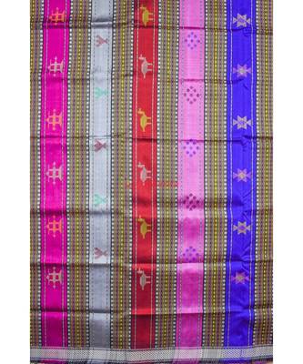 Pink Black Double Anchal Berhampuri 7