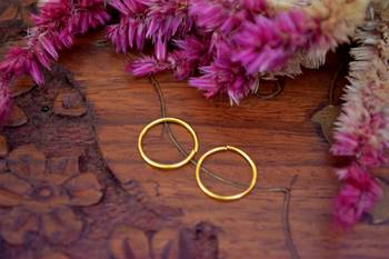 COMBO of 2 Circular Gold Plated Designer Nose Ring 2