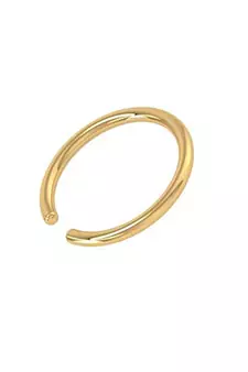 COMBO of 2 Circular Gold Plated Designer Nose Ring