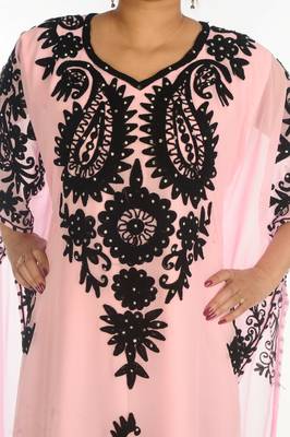 2021 New Modern Kaftan Farasha Maxi Zari Work Vary Fancy Abaya Dress 3
