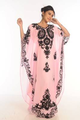 2021 New Modern Kaftan Farasha Maxi Zari Work Vary Fancy Abaya Dress 4